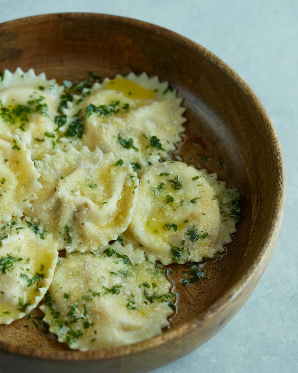 ravioli with spinach