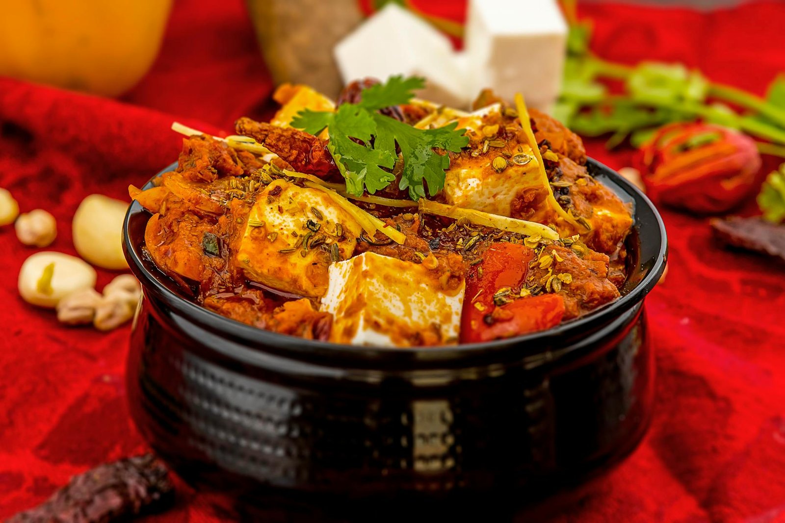 delicious paneer tikka masala dish close up