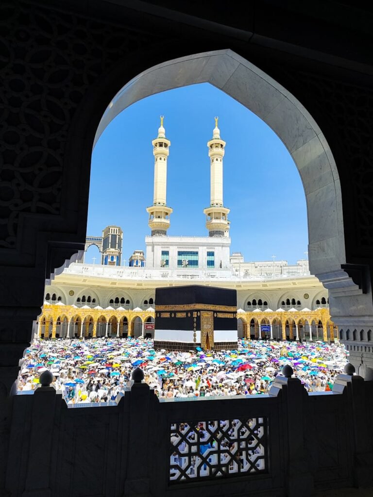 majestic view of kaaba at masjid al haram