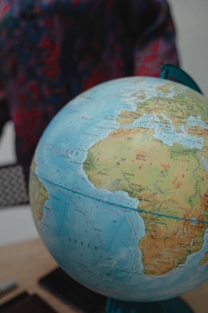 close up photo of a globe