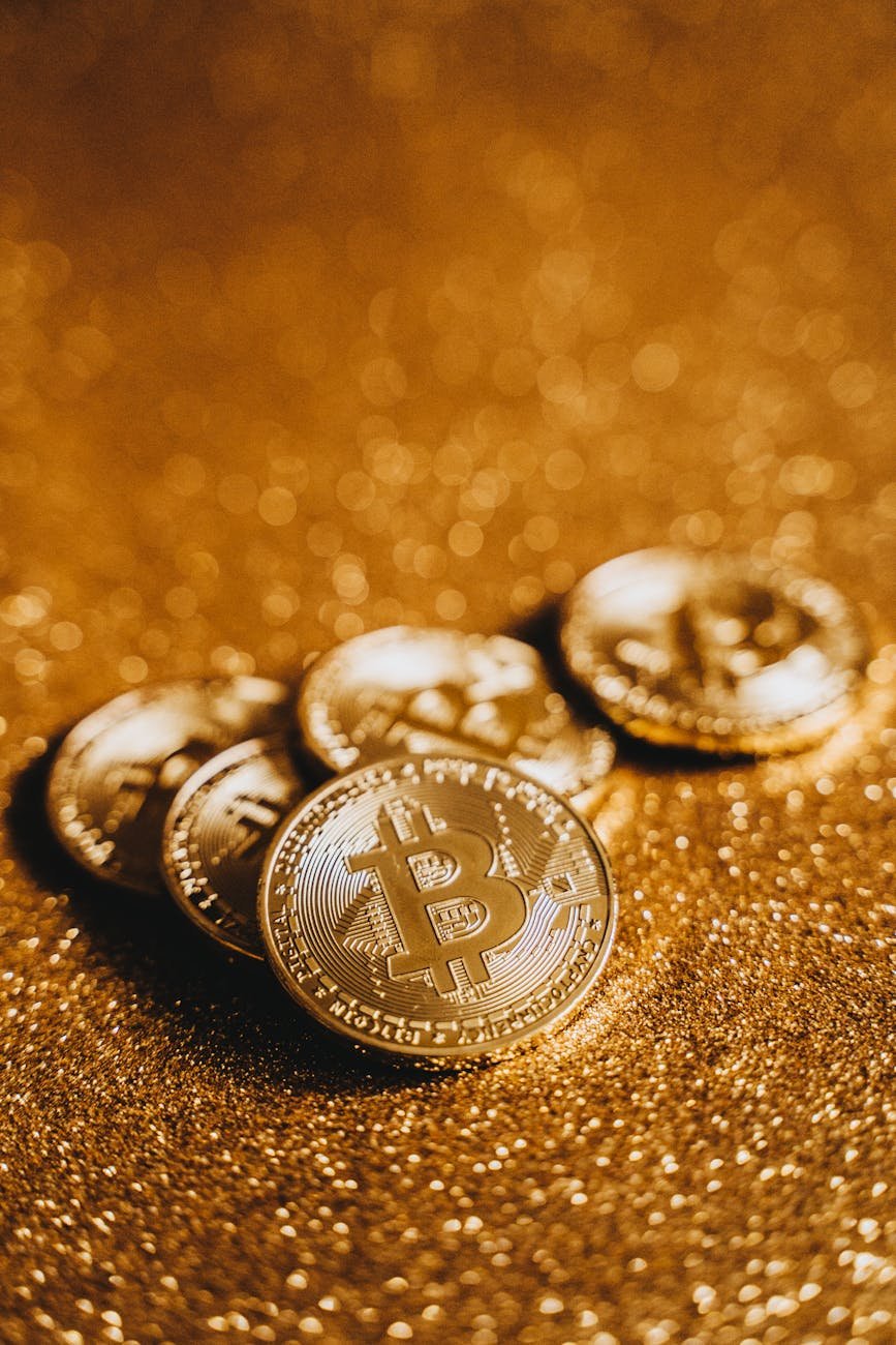 close up shot of gold coins