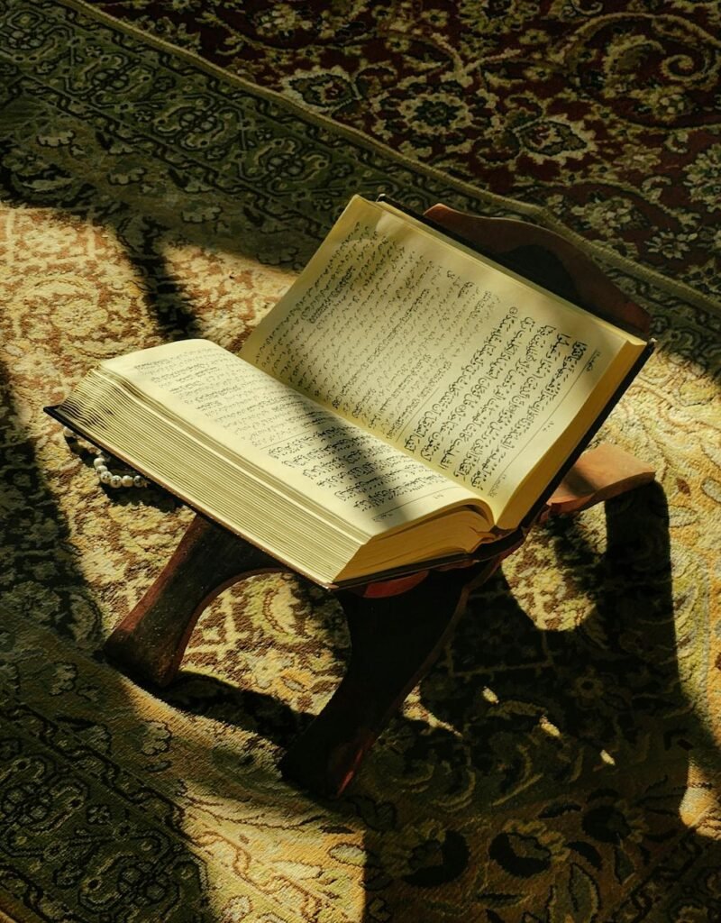 embracing faith through ramadan quran reading for a boy