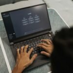 man working with chatgpt