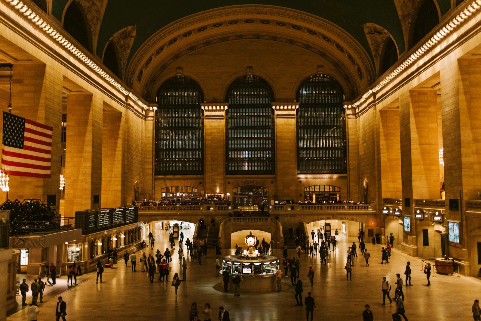 people in grand central station
