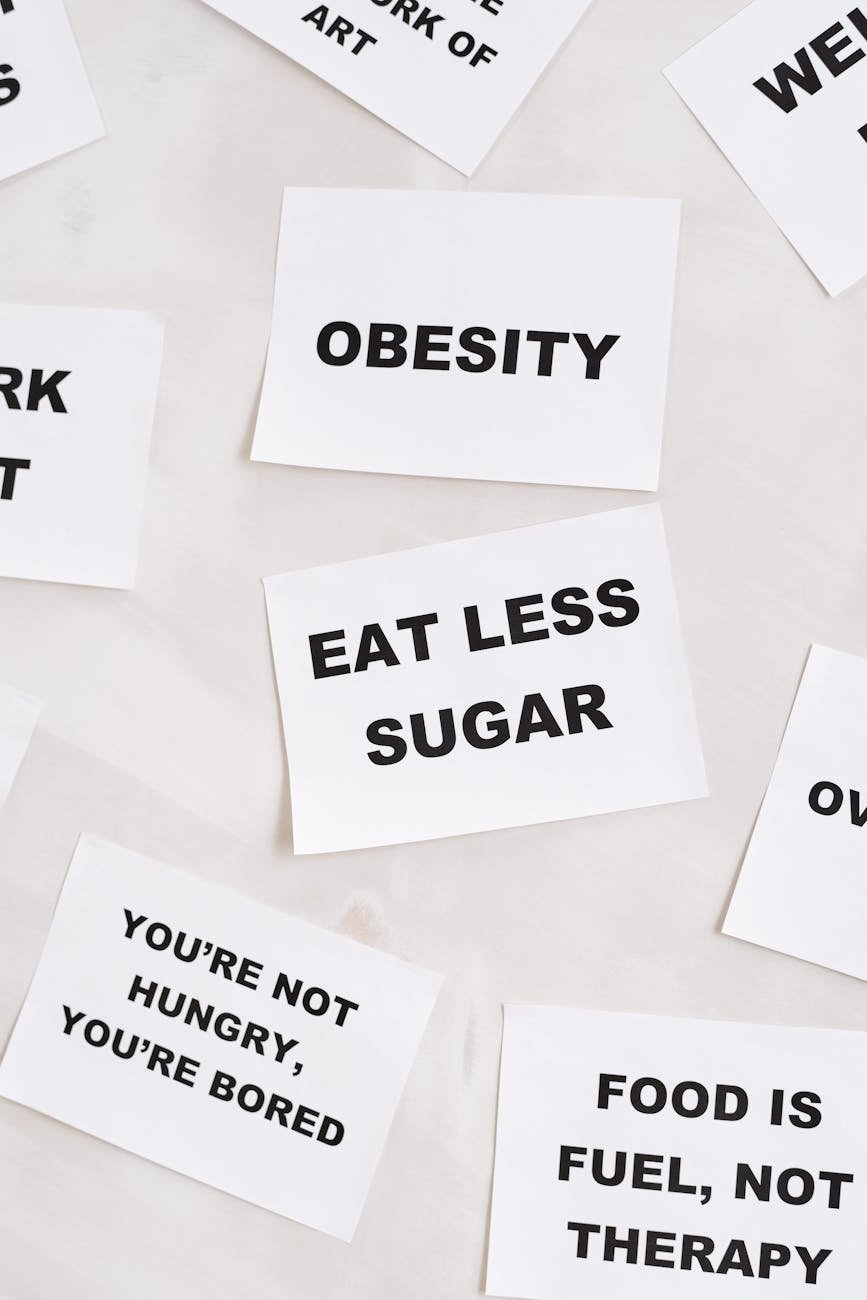 message and words on white papers