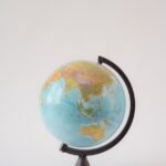 earth glove on white background