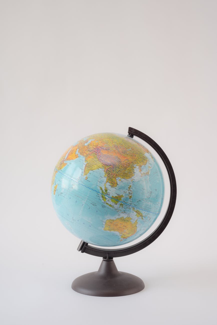 earth glove on white background