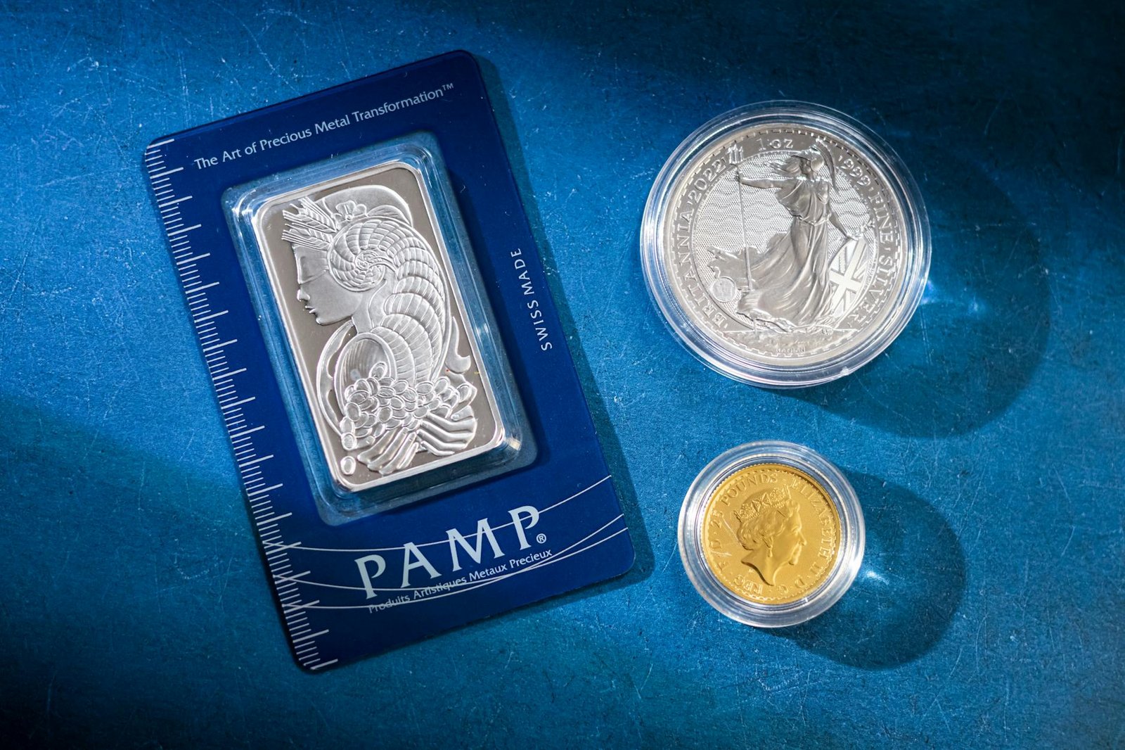 collectible coins and bar