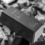 elegant black and white gold bars on currency