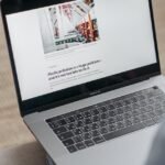 an opened laptop computer screen