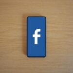 facebook logo on smartphone