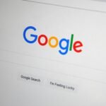 google search engine on screen
