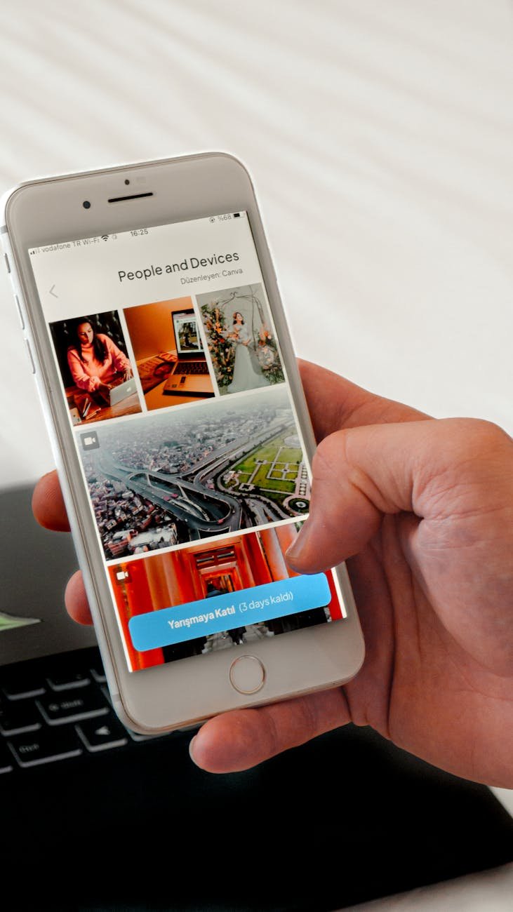 browsing the website on a smartphone