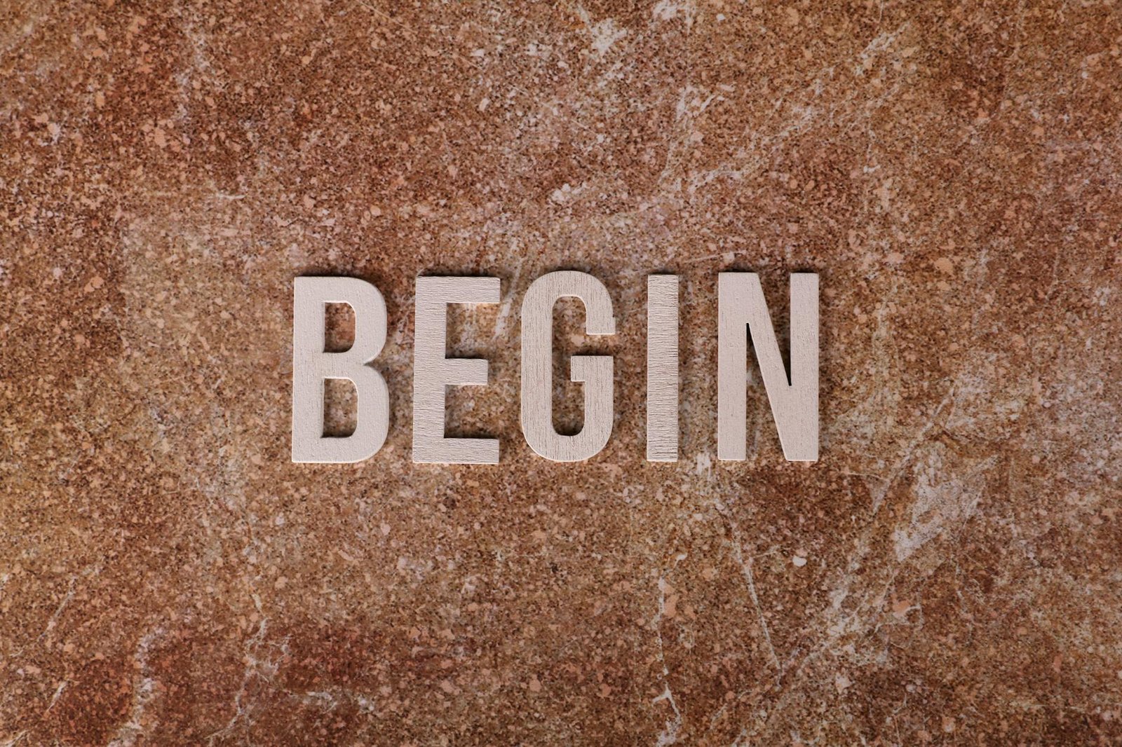 inspirational message on a stone background